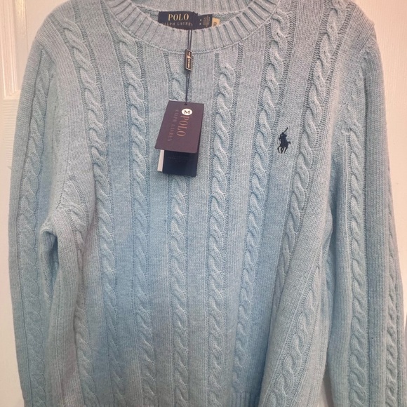 Polo Ralph Lauren Cable Knit Sweater.  Wool.  NWT.  Mens Medium - Picture 4 of 4
